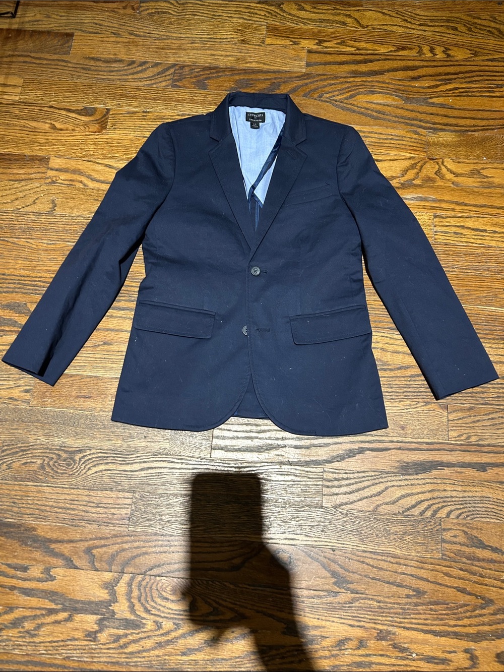 Crewcuts Navy Single-Button Sport Coat Blazer
